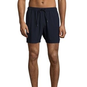 Theory Cosmos Simulate Lined Swim Trunks Navy Blue 6”